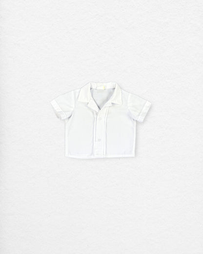 Vintage White Button Up Shirt – 12M