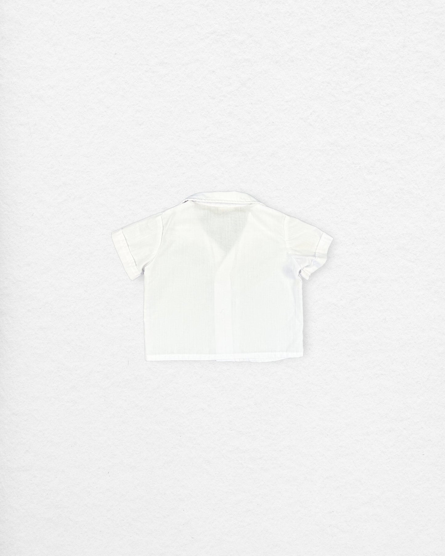 Vintage White Button Up Shirt – 12M