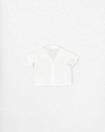 Vintage White Button Up Shirt – 12M