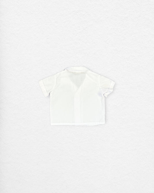 Vintage White Button Up Shirt – 12M