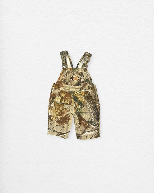 Vintage Bass Pro Camo Overalls – 2T
