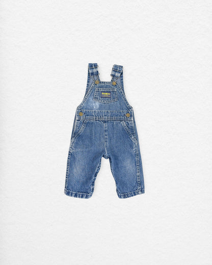 Vintage OshKosh Denim Overalls – 18–24M