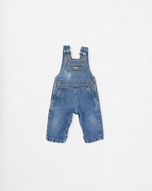 Vintage OshKosh Denim Overalls – 18–24M