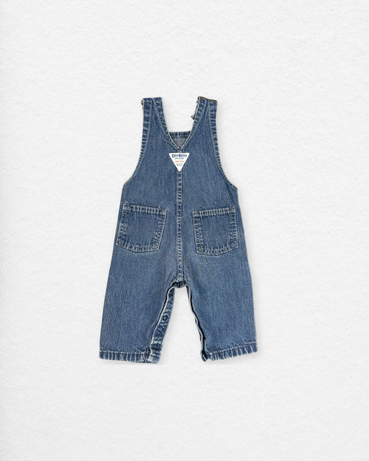 Vintage OshKosh Denim Overalls – 18–24M