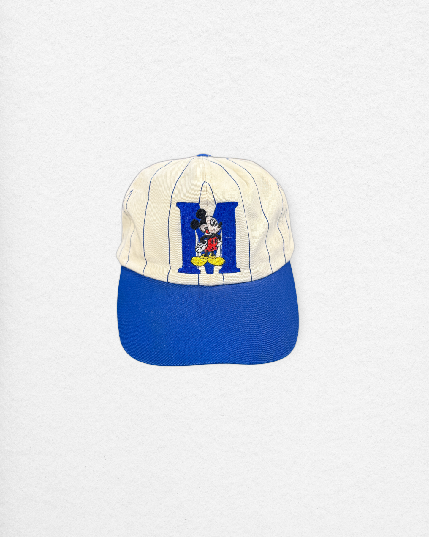Vintage Mickey Mouse Pinstripe Cap