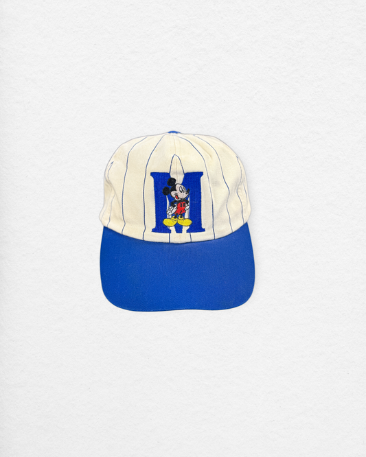 Vintage Mickey Mouse Pinstripe Cap