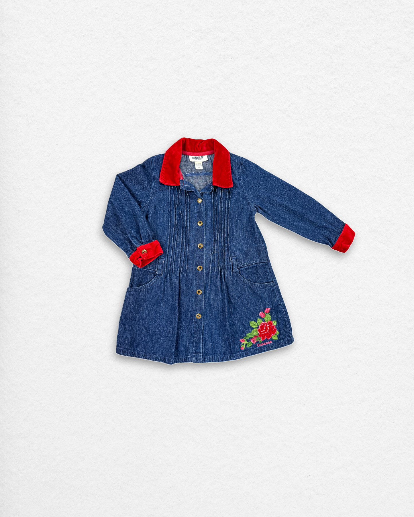 Vintage OshKosh Denim Dress – 3T