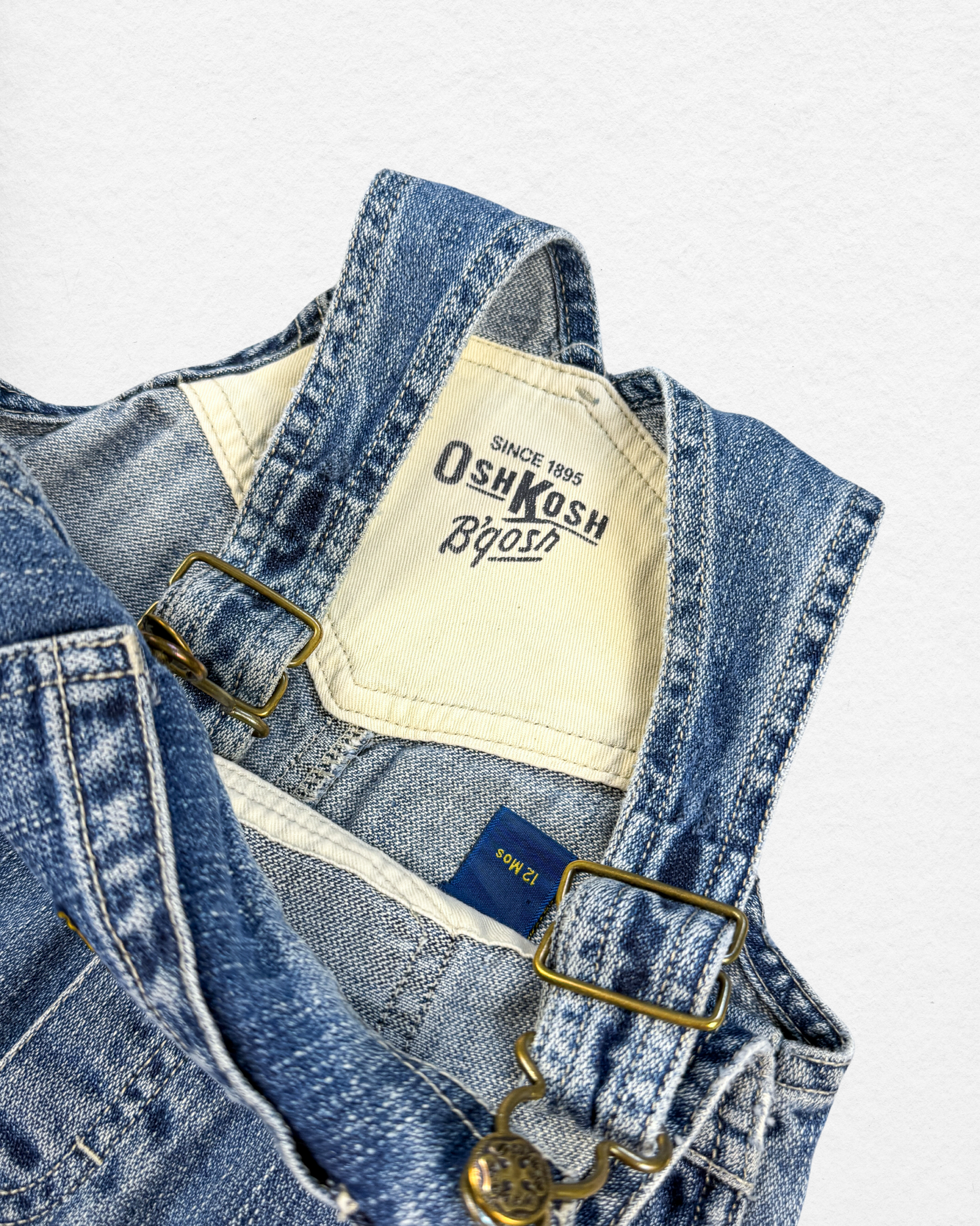 OshKosh Denim Overalls - 12M