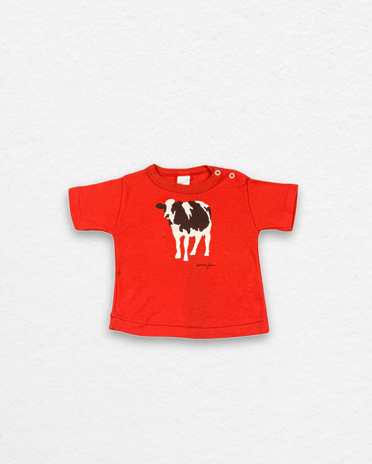 Vintage Red Cow T Shirt - 18M