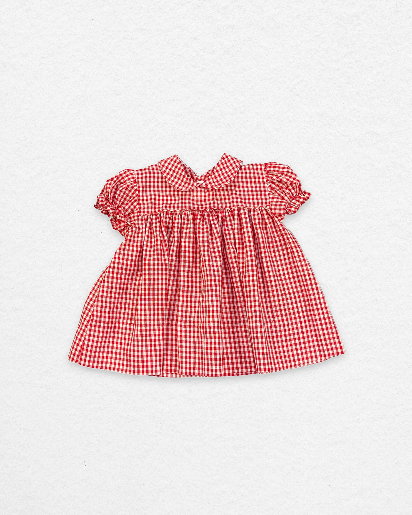 Vintage Red Gingham Dress – 12M
