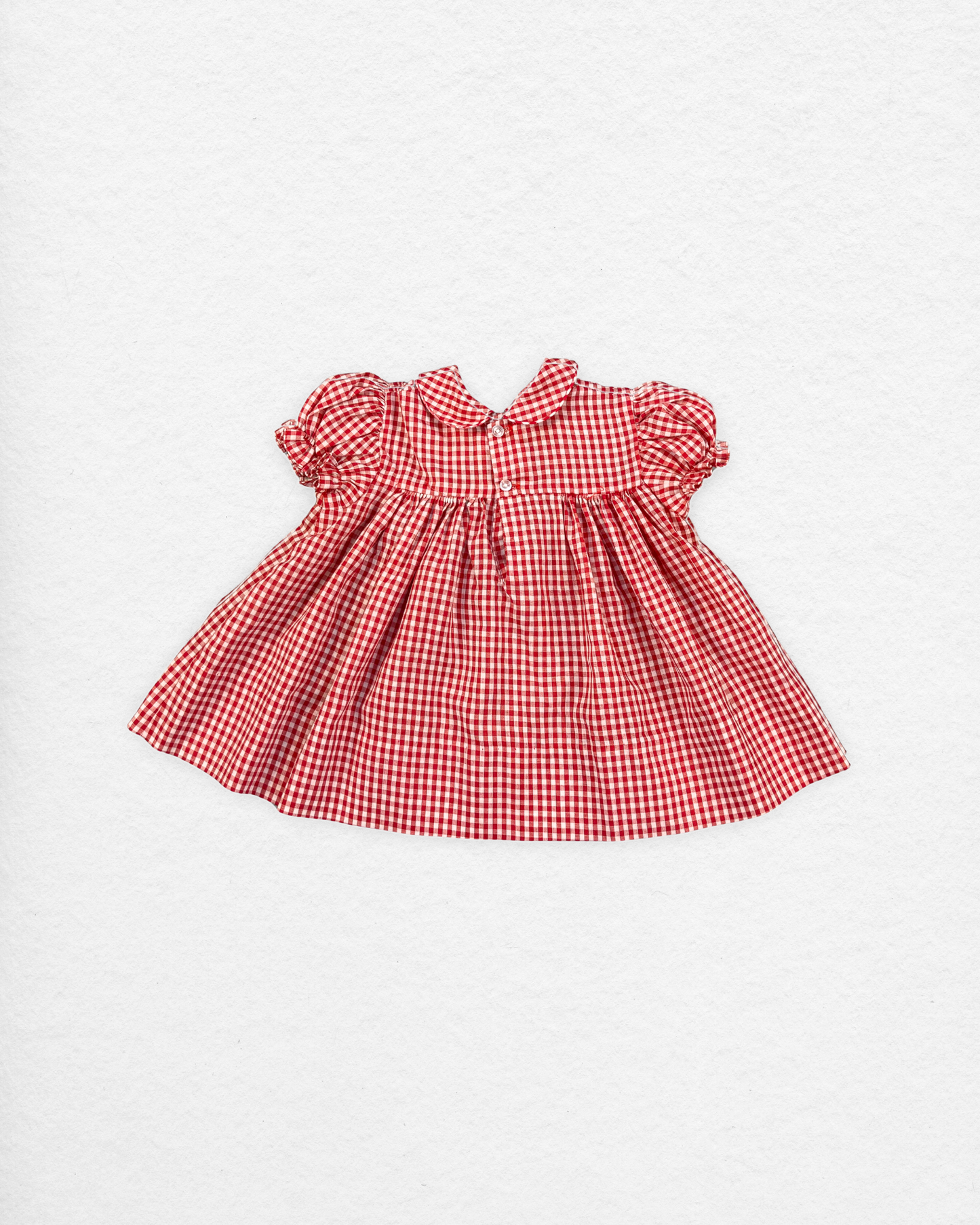Vintage Red Gingham Dress – 12M