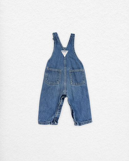 Vintage OshKosh Denim Overalls – 6–9M