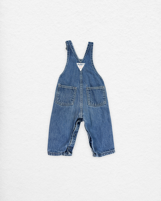 Vintage OshKosh Denim Overalls – 6–9M
