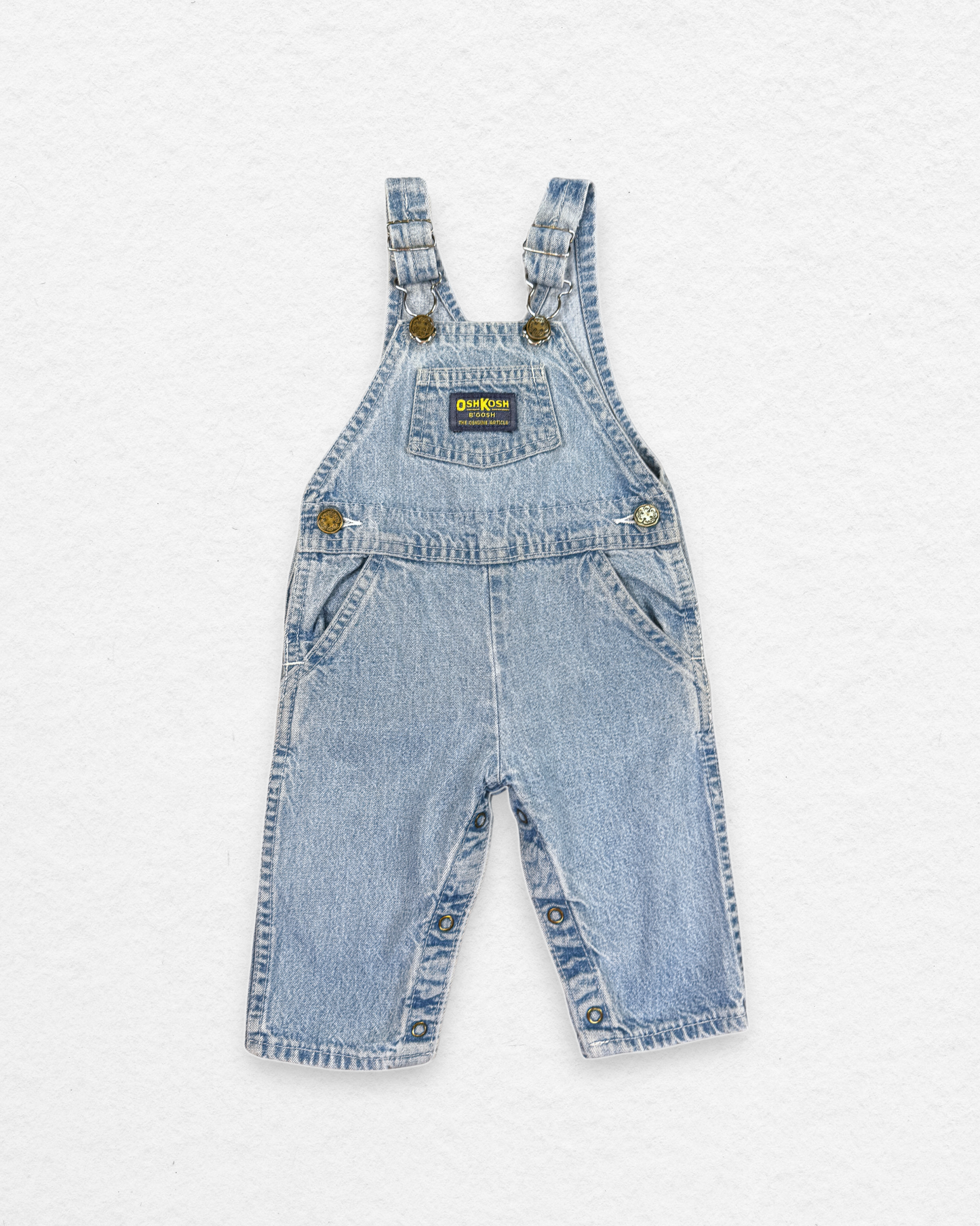 Vintage Oshkosh Denim Overalls - 6-9M