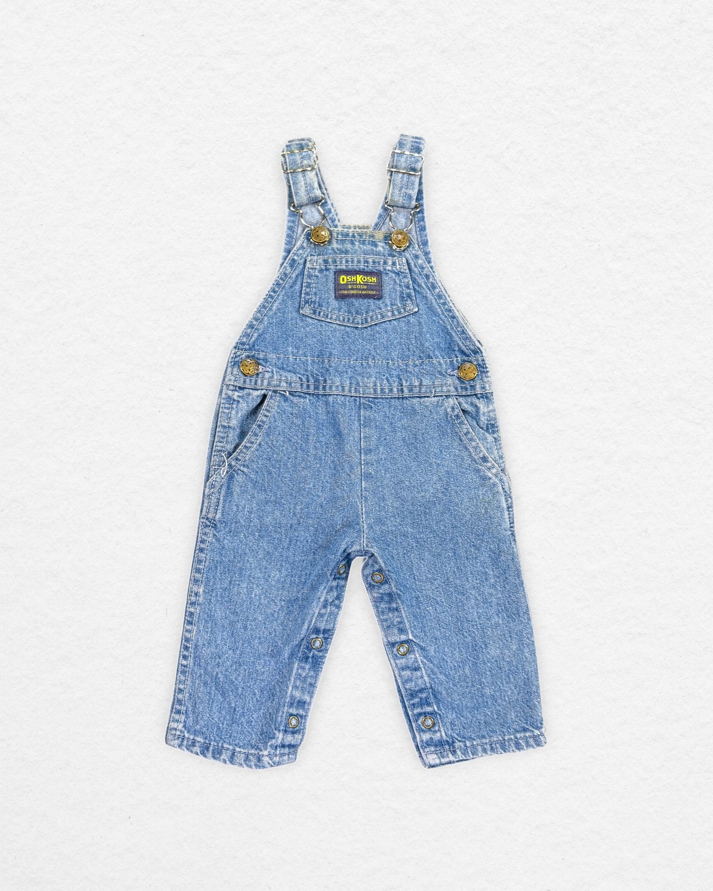 Vintage OshKosh Denim Overalls - 6-9M
