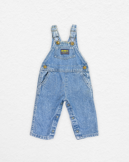 Vintage OshKosh Denim Overalls - 6-9M