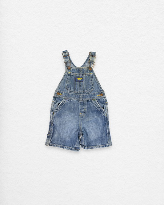 OshKosh Denim Short Overalls - 18M