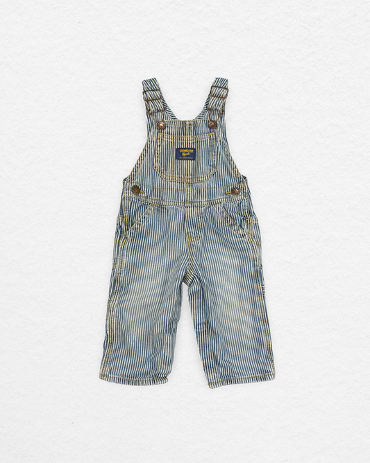 OshKosh Striped Overalls – 9M