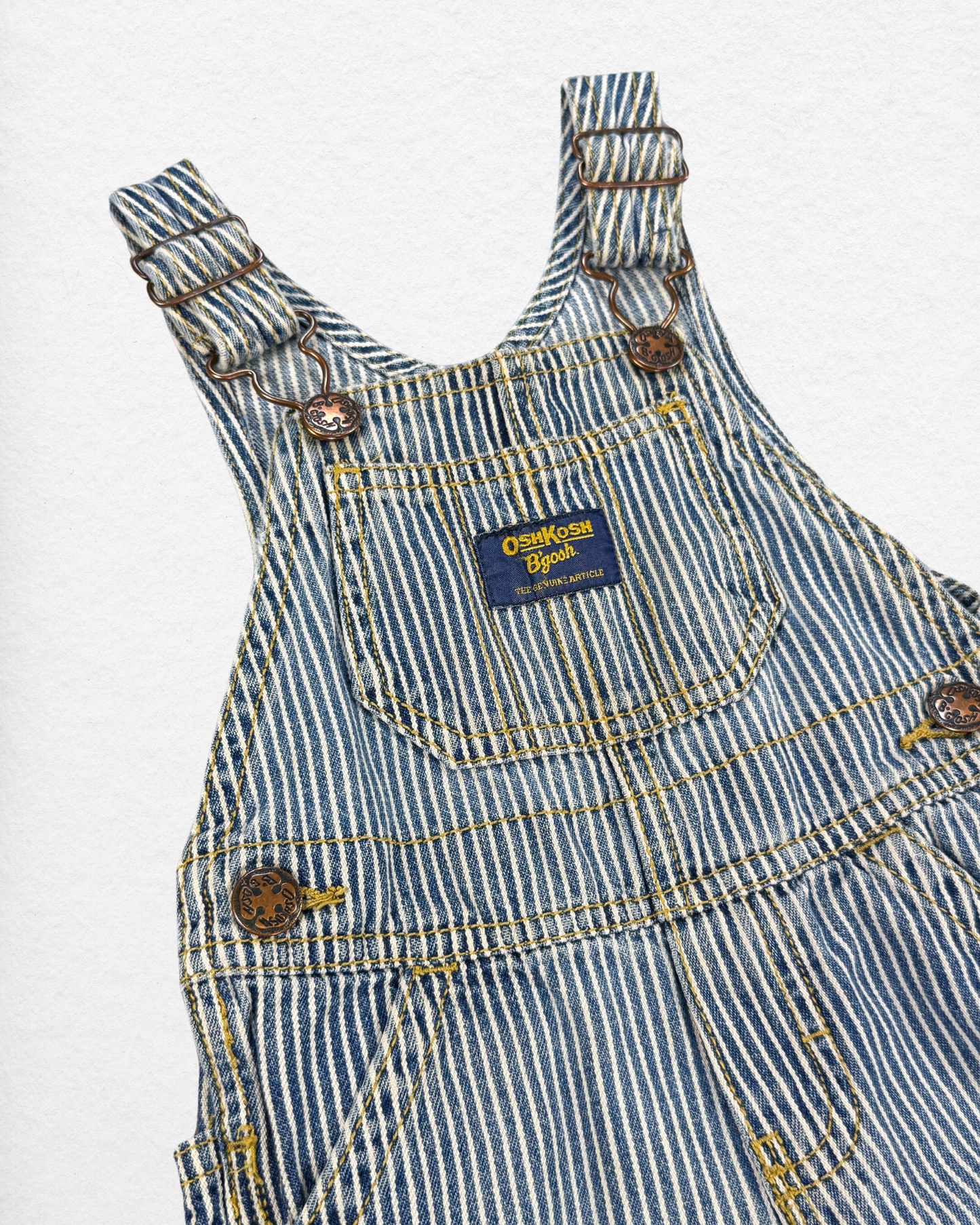 OshKosh Striped Overalls – 9M