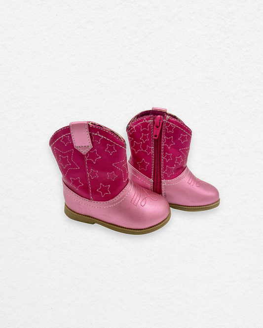 OshKosh Pink Star Cowboy Boots – 12–18M