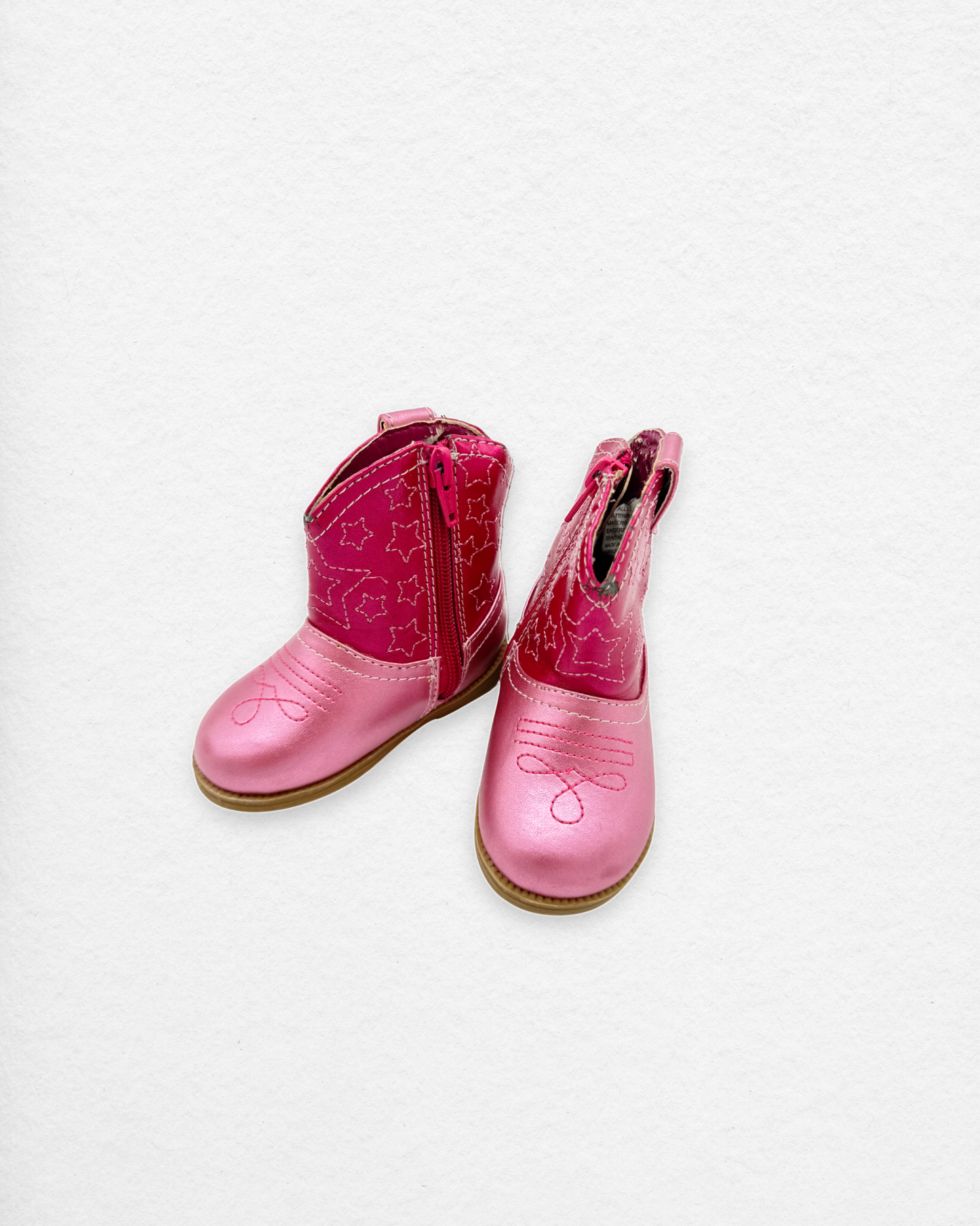 OshKosh Pink Star Cowboy Boots – 12–18M