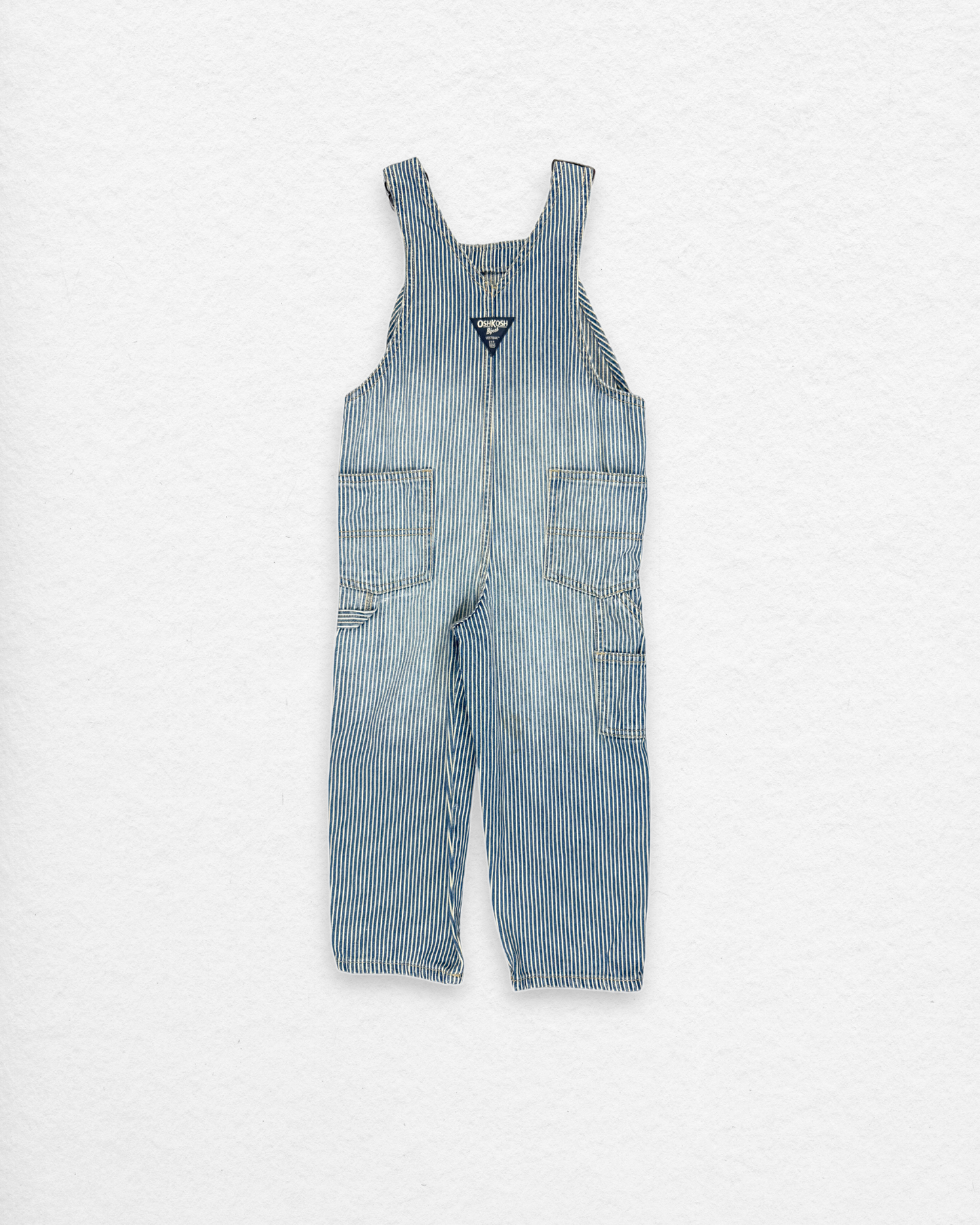 OshKosh Hickory Stripe Overalls 4T