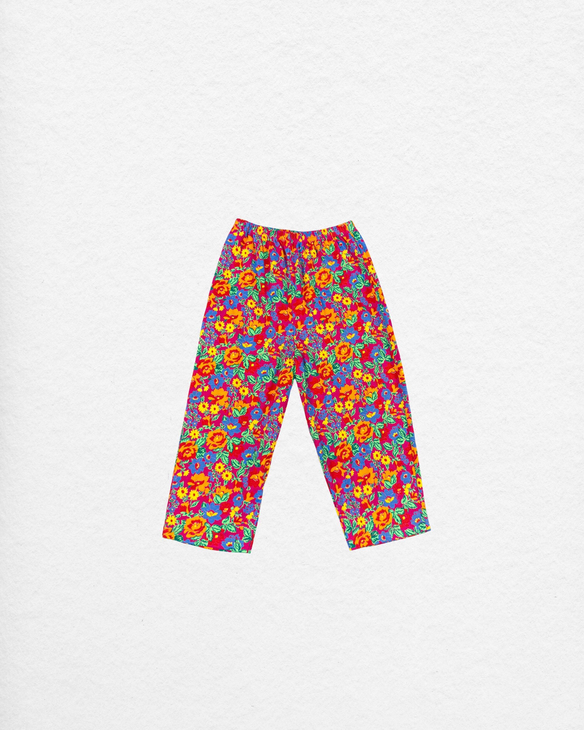 Vintage YSL Kids Floral Pants – 9–10Y