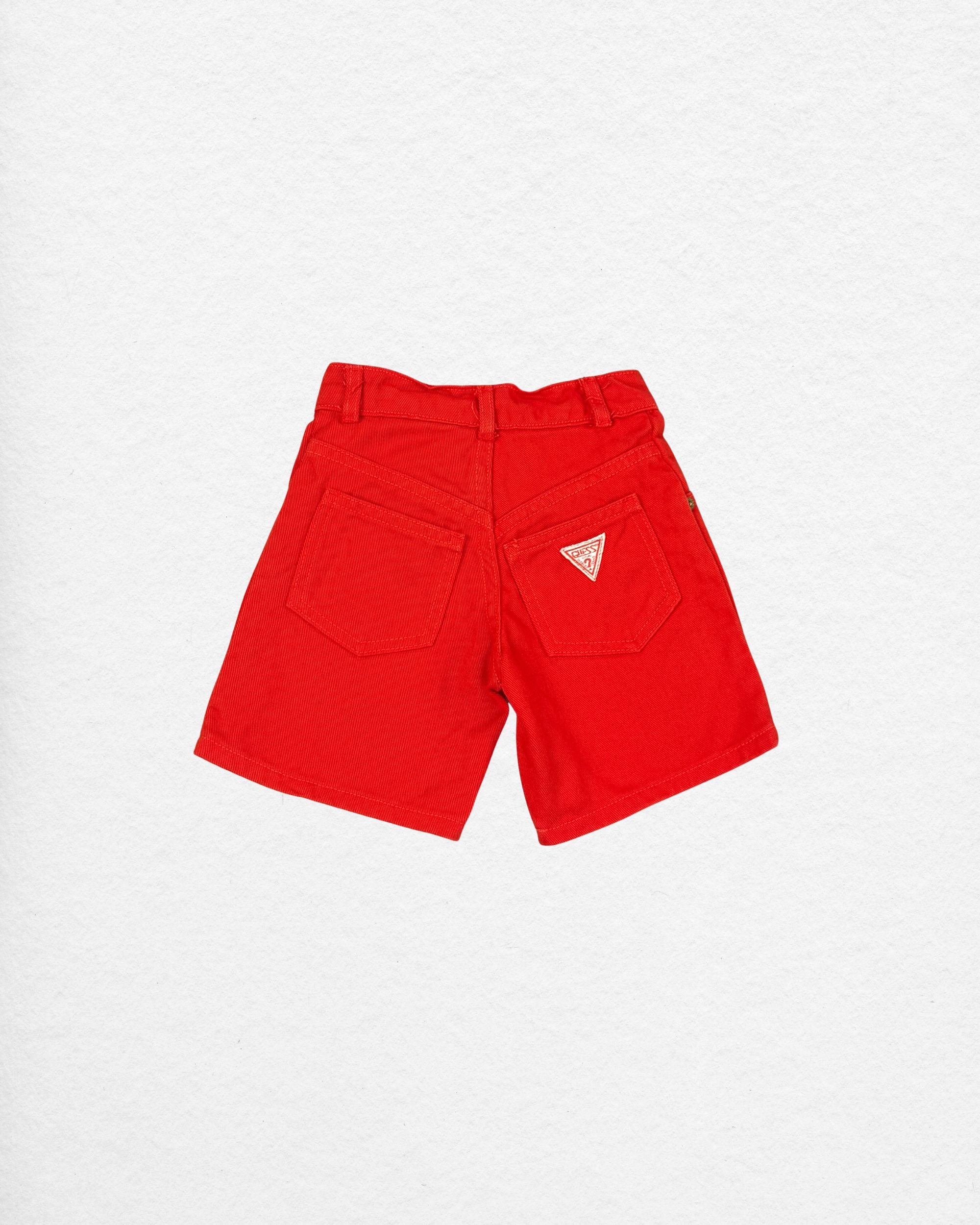 Vintage 90's Baby Guess Red Denim Shorts – 2Y