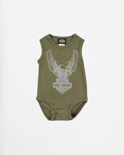 Harley-Davidson Eagle Baby Onesie – 3–6M