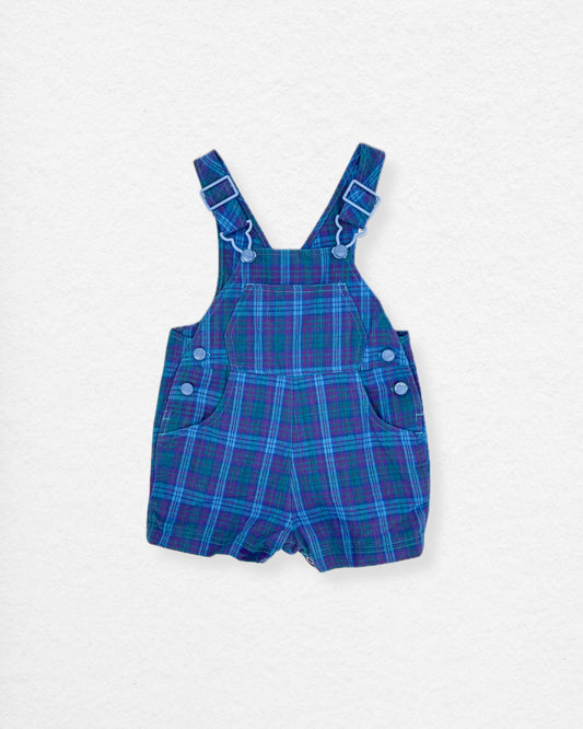 Vintage 80’s Plaid Overalls – 18M
