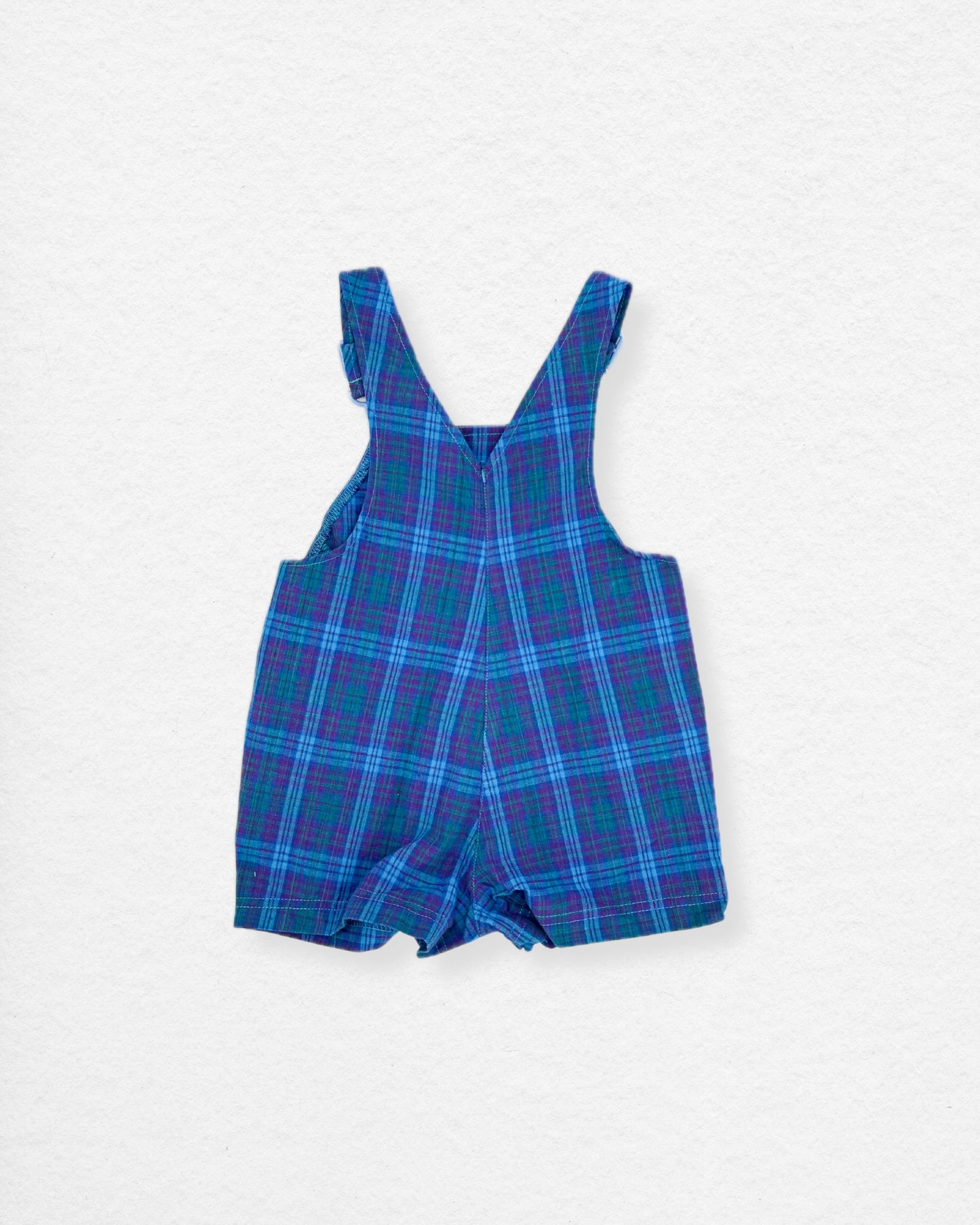 Vintage 80’s Plaid Overalls – 18M