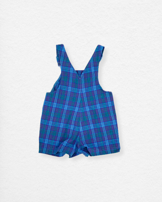 Vintage 80’s Plaid Overalls – 18M