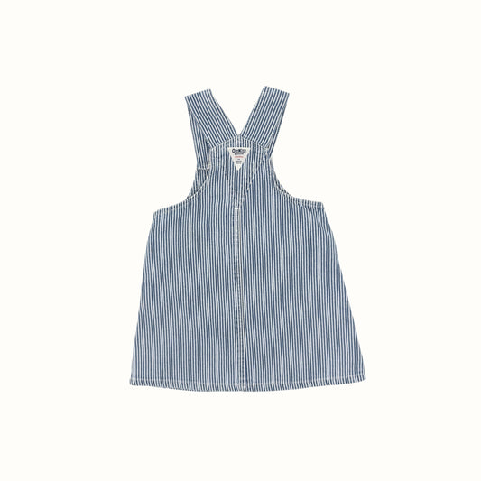 OshKosh Pinstripe Denim Pinafore – Size 4-5Y