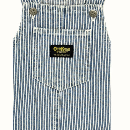 OshKosh Pinstripe Denim Pinafore – Size 4-5Y