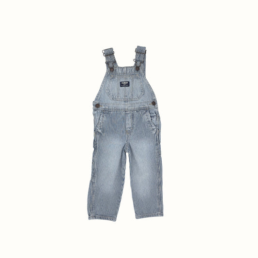 OshKosh Striped Overalls – Size 2T