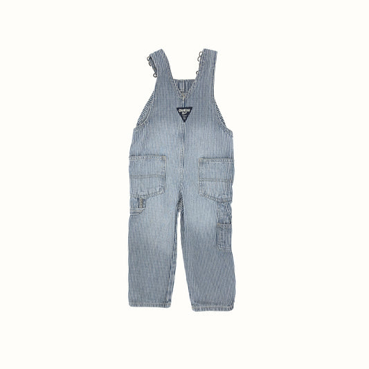 OshKosh Striped Overalls – Size 2T