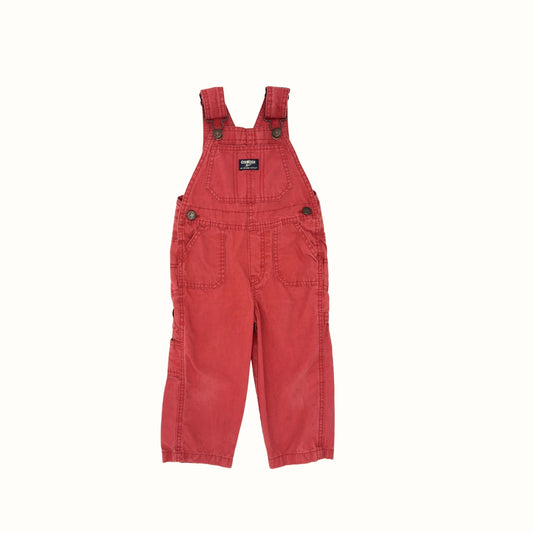 OshKosh Red Overalls – Size 2T