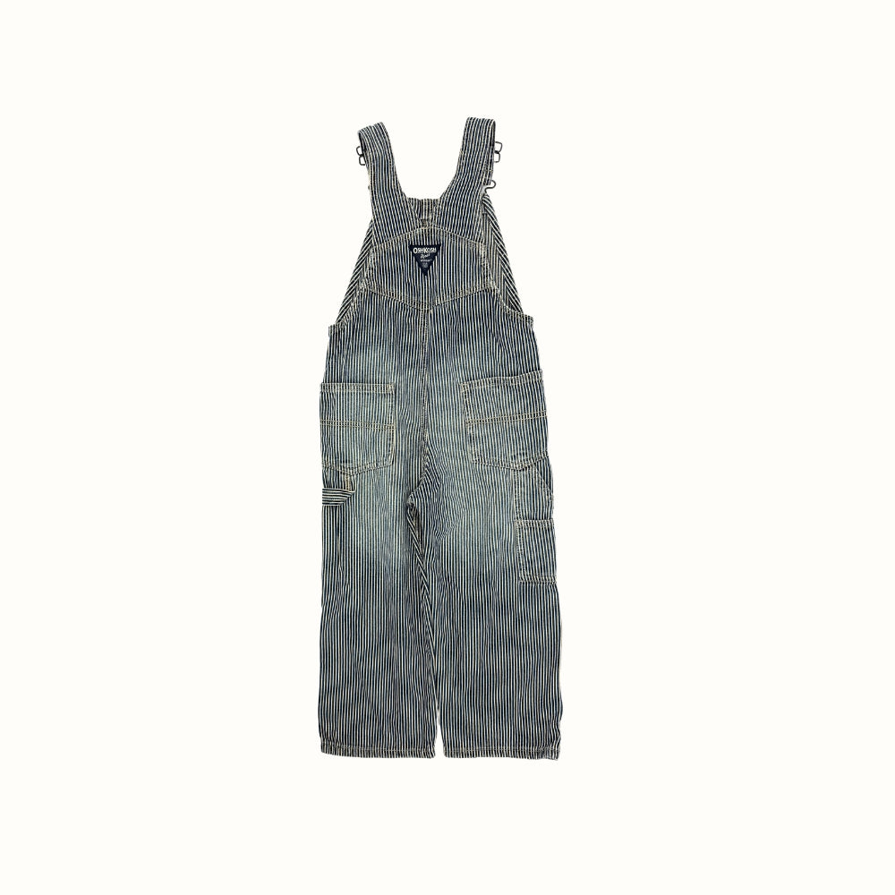 OshKosh Striped Denim Overalls – 4T