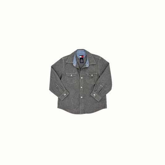 Tommy Hilfiger Grey Button-Up Shirt – 3Y