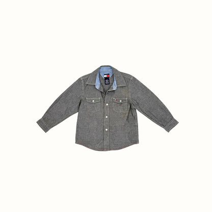 Tommy Hilfiger Grey Button-Up Shirt – 3Y