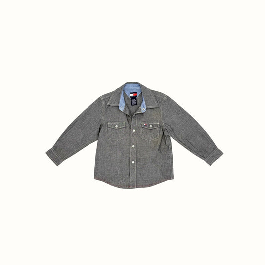 Tommy Hilfiger Grey Button-Up Shirt – 3Y