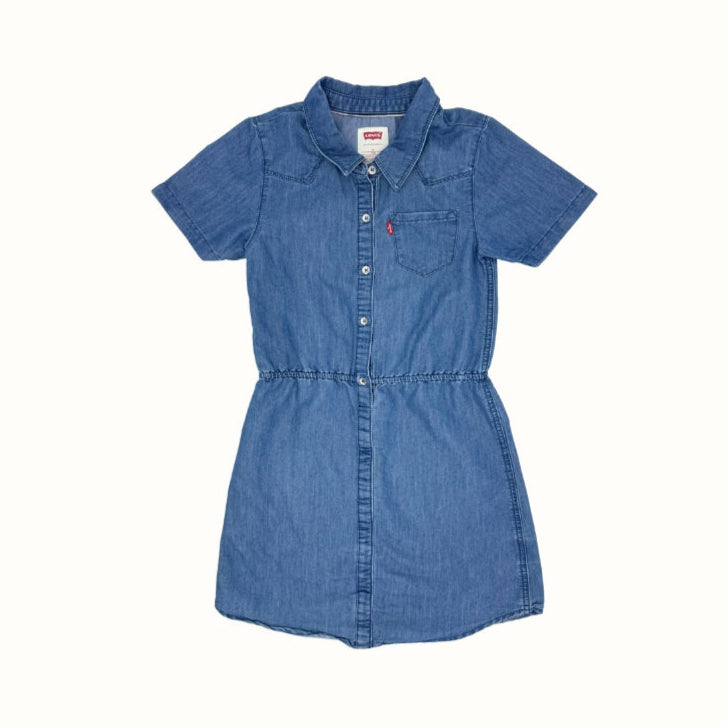 Levi’s Denim Shirt Dress – 7–8Y