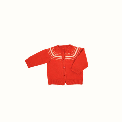 Vintage Hand Knit Cardigan – 2–3Y