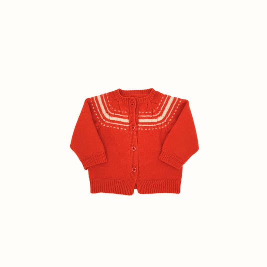 Vintage Hand Knit Cardigan – 2–3Y