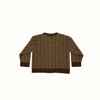 Celine Monogram Knit Cardigan – 2–3Y