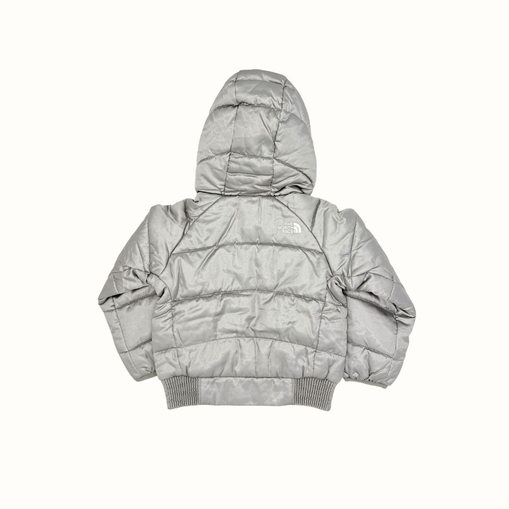 The North Face Silver Satin Puffer Jacket – 3T