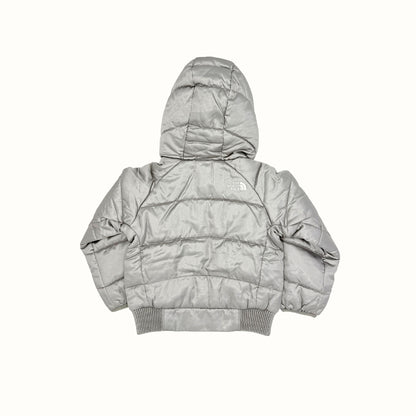 The North Face Silver Satin Puffer Jacket – 3T