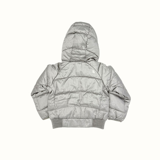 The North Face Silver Satin Puffer Jacket – 3T
