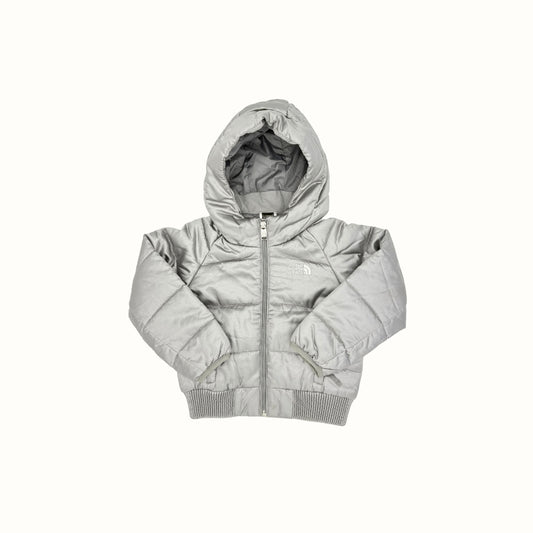The North Face Silver Satin Puffer Jacket – 3T