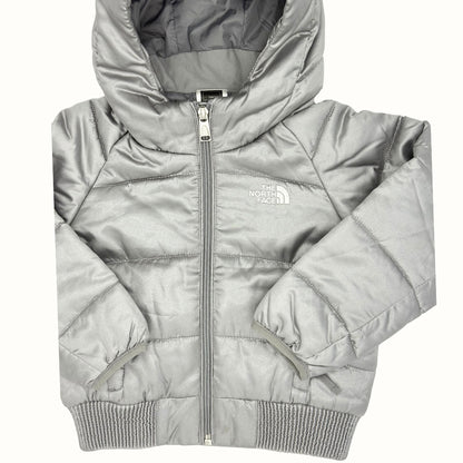 The North Face Silver Satin Puffer Jacket – 3T